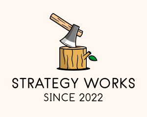 Wood Work Lumberjack  logo design