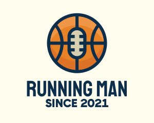 Basketball Sport Podcast Radio logo design