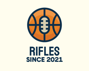 Basketball - Basketball Sport Podcast Radio logo design