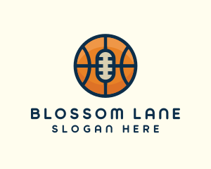 Basketball Sport Podcast Radio logo design