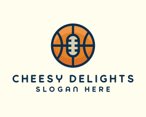 Basketball Sport Podcast Radio logo design