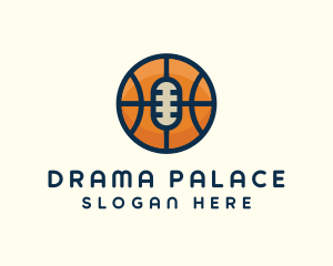 Basketball Sport Podcast Radio logo design