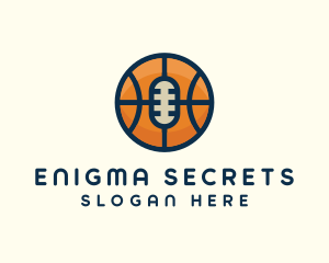 Basketball Sport Podcast Radio logo design