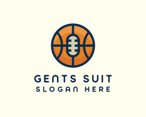 Basketball Sport Podcast Radio logo design