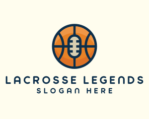 Basketball Sport Podcast Radio logo design