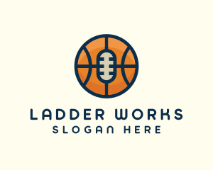 Basketball Sport Podcast Radio logo design