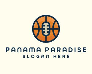 Basketball Sport Podcast Radio logo design