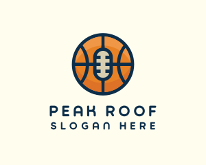 Basketball Sport Podcast Radio logo design