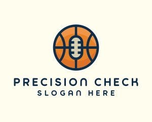 Basketball Sport Podcast Radio logo design