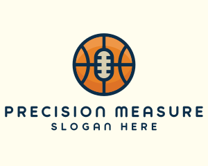 Basketball Sport Podcast Radio logo design