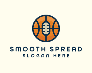 Basketball Sport Podcast Radio logo design