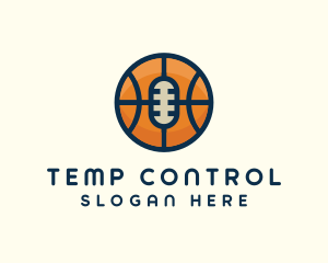 Basketball Sport Podcast Radio logo design