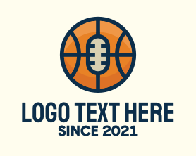 Sports - Basketball Sport Podcast Radio logo design