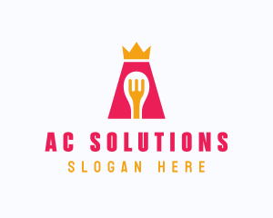 Kitchen King Letter A logo design