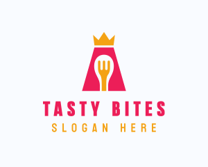 Fast Food - Kitchen King Letter A logo design