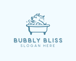 Bubble Bath Dog logo design