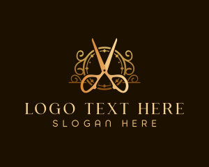 Luxury - Premium Scissor Tailor logo design