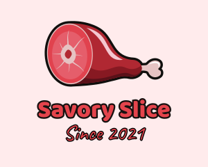 Ham - Thigh Meat Cut logo design