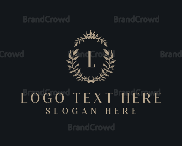 Royalty Wreath Lettermark Logo