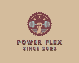 Dumbbell Workout Bodybuilding Gym logo design