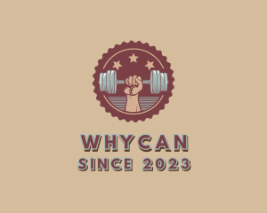 Weightloss - Dumbbell Workout Bodybuilding Gym logo design