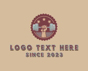 Dumbbell Workout Bodybuilding Gym Logo