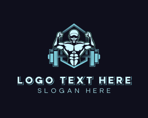 Flex - Strong Man Fitness logo design