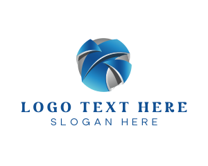 3d - Digital Globe App logo design