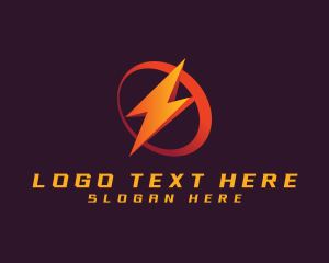 Thunderbolt - Power Lightning Electricity logo design