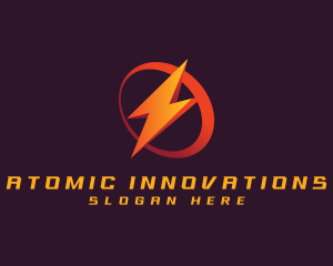 Power Lightning Electricity logo design