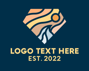 Lodging - Diamond Beach Resort logo design