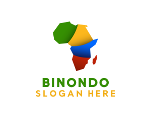 Colorful African Map Logo