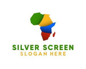 Colorful African Map Logo