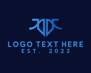 Gradient - Elegant Shield Gate logo design