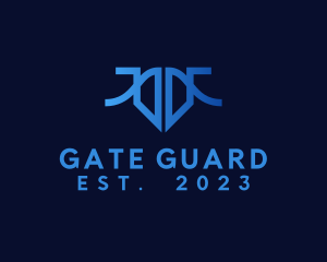 Gate - Elegant Shield Gate logo design