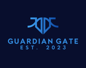 Gate - Elegant Shield Gate logo design