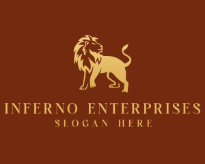 Gold Lion Enterprise logo design