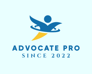 Advocate - Human Fitness Coach logo design
