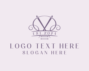 Knitting - Craft Needle Quilting logo design