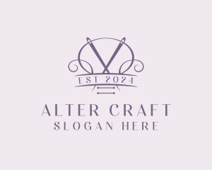 Craft Needle Quilting  logo design