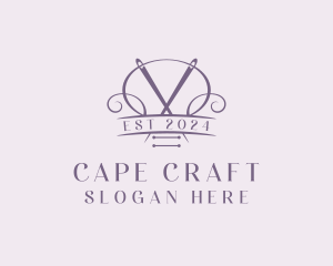 Craft Needle Quilting  logo design