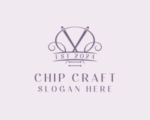 Craft Needle Quilting  logo design