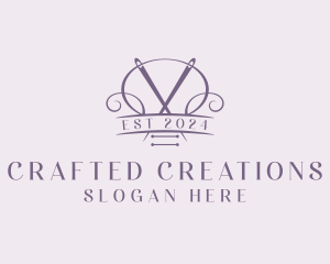 Craft Needle Quilting  logo design