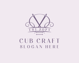 Craft Needle Quilting  logo design