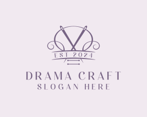 Craft Needle Quilting  logo design