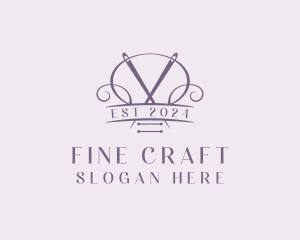 Craft Needle Quilting  logo design