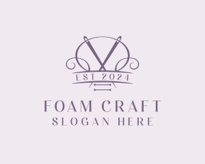 Craft Needle Quilting  logo design