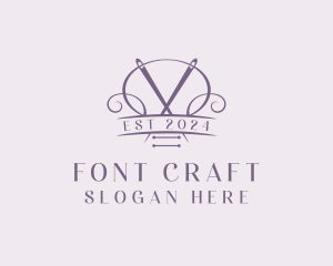 Craft Needle Quilting  logo design