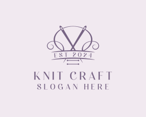 Craft Needle Quilting  logo design