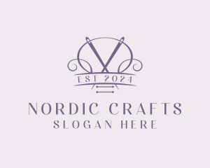 Craft Needle Quilting  logo design